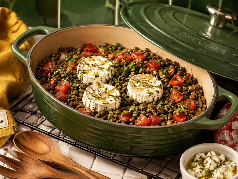 Salade de lentilles au chèvre