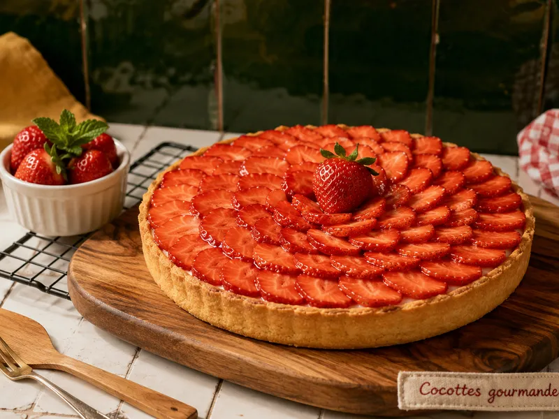 Tarte fine aux fraises